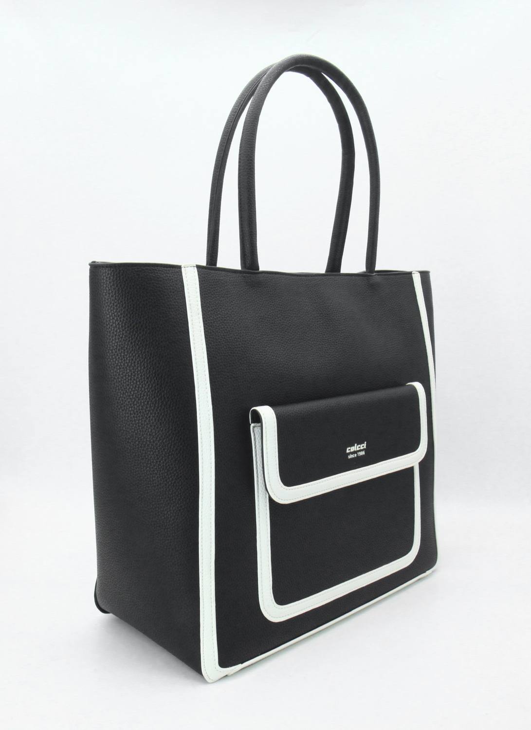 090-01-12459 Bolsa Colcci Fem Shop P&b - Imagem 1