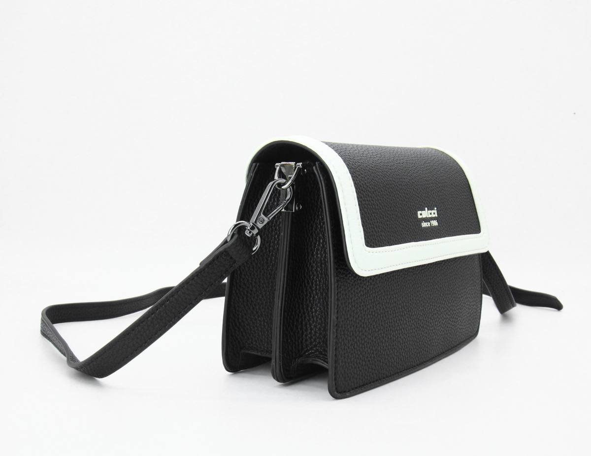 090-01-12462 Bolsa Colcci Fem Crossbody P&b - Imagem 1