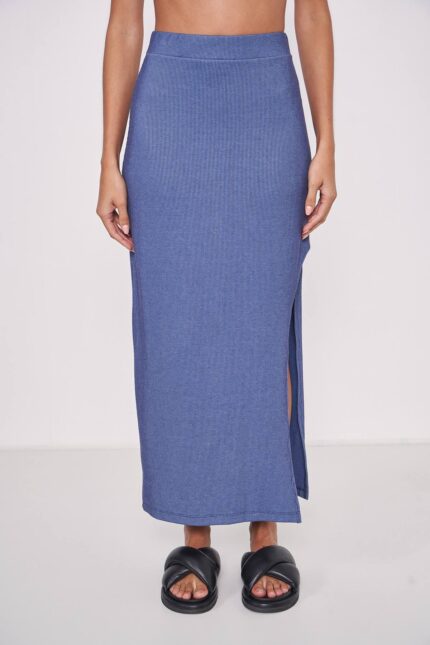 Saia Canelada Colcci Jeans