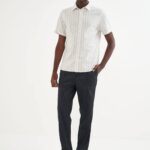 Camisa Linho Listrada Relax Colcci