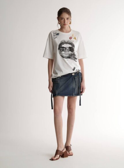 Camiseta com Metais Colcci