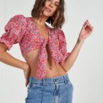 Blusa Estampada Bordada Colcci