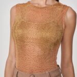 Body Tule com Aplicação Colcci